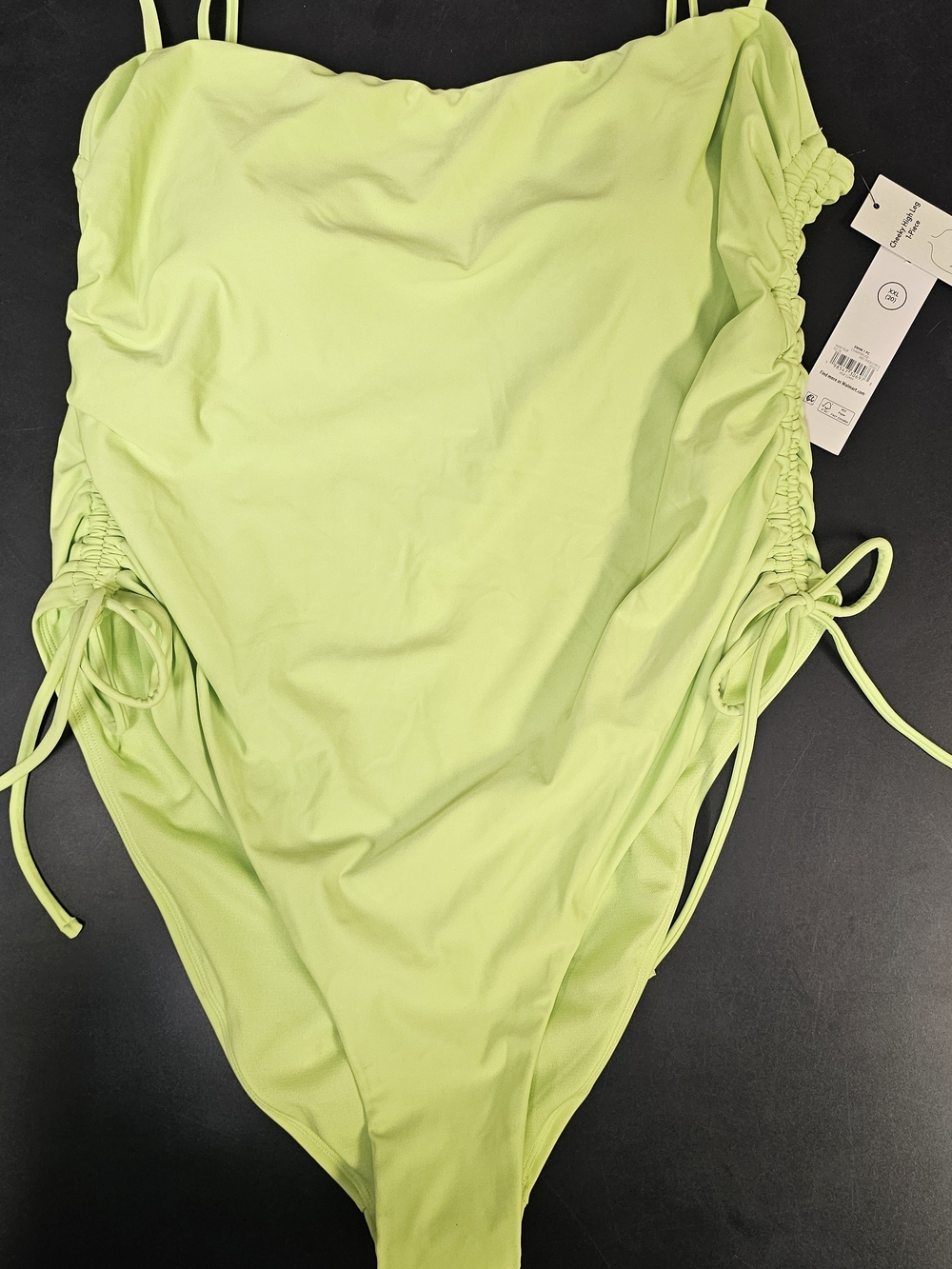 No Boundaries Lime Green One-Piece Swimsuit
